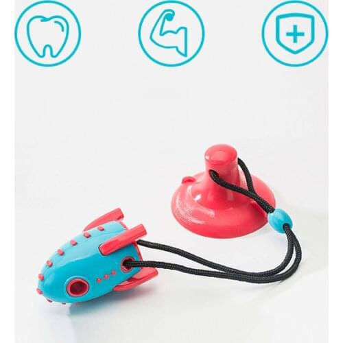 Dog Food Dispenser Pet Treat Slow Feeder Puppy Balls Chew Toy Teeth Cleaning