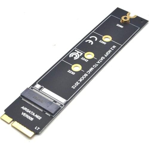 Adapter Card to 64G 128G 256G 512G M.2 SATA NGFF SSD for 2012 MacBook Air A1465 A1466 for Apple SSD Adapter Connector Riser Card