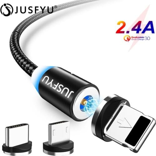 Good Magnetic USB Cable Fast Charging Type C USB Cable 1M 2M For iPhone Xiaomi Mobile Phone Magnet Micro USB Type C Charge Cable