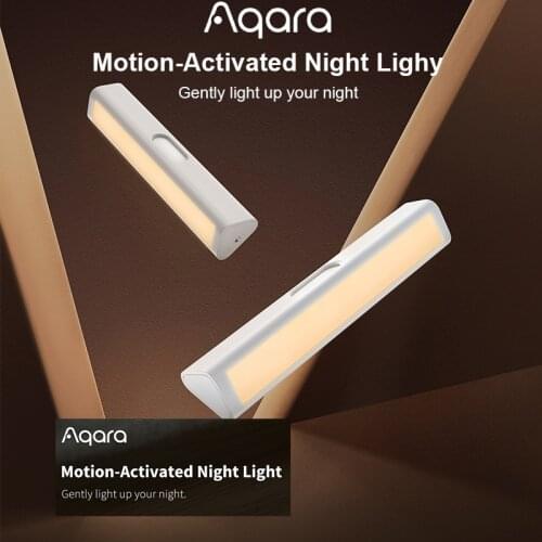 Aqara Motion-Activated Night Light Smart Sensor 8 Months Battery Life Dimming High and Low Brightness Level Smart Home