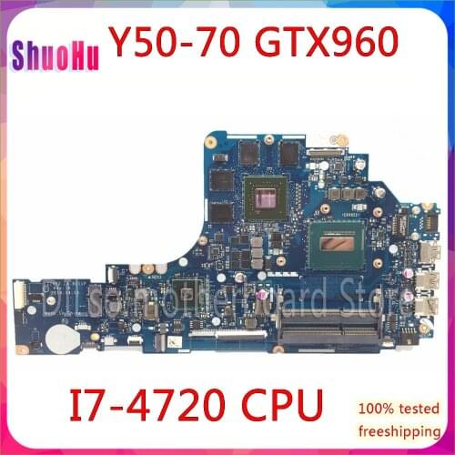 KEFU ZIVY2 LA-B111P I7-4720 CPU GTX960M Original Test Motherboard Notebook For Lenovo Y50-70 Laptop Motherboard DDR3 HM76 Intel