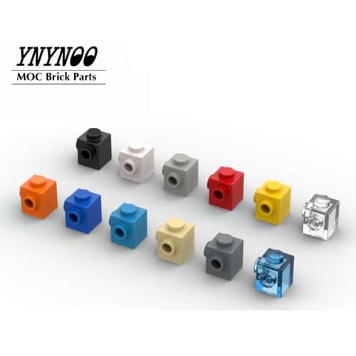 50Pcs/lot Brick Special 1x1 with Studs on 2 Adjacent Sides MOC 26604 Building Blocks Parts Spare Bricks Toys for Children Gifts