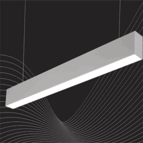Free Shipping Hanging Line Trunking 1200mm 1500mm 1800mm 30W 40W 50W Silver or white Frame Surface Aluminum Strip Linear Light