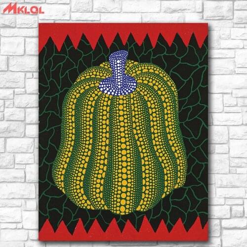 Large Size Print Oil Painting Wall painting Yayoi Kusama PUMPKIN IV Home Decorative Wall Art Picture For Living Room painting