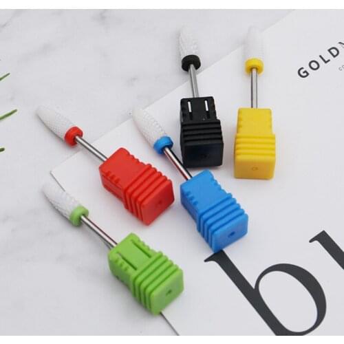 1pcs Ceramic Diamond Nail Drill Bit Set Milling Cutters Bits For Electric Pedicure Manicure Machine Nail Burr Tools Accessories