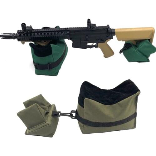 Unfilled Outdoor Front & Rear Rifle Bags Hunting Sandbag Rest Sniper Stand Shooting Rifle Bag Hunting Accessories 3 colors