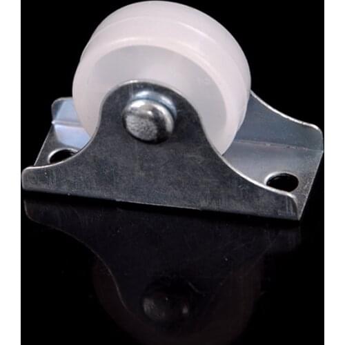 New 8 Pcs 1 inch/1.5 inch/2 inch Flat Car Fixed Caster Mute Directional Wheel Metal Silica Gel Material DIY Model Parts