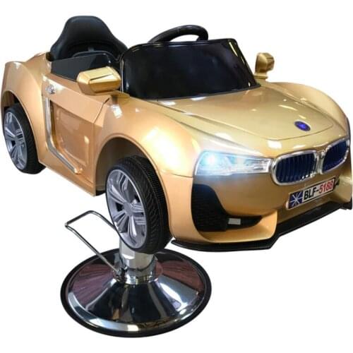 New childrens barber chair cartoon car seat barber shop baby hairdressing chair four-wheeled car chair