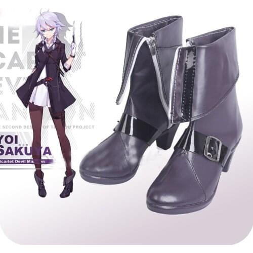 Touhou Project Izayoi Sakuya Cosplay Shoes Boots Adult Halloween Carnival Party Cosplay Costume Accessories