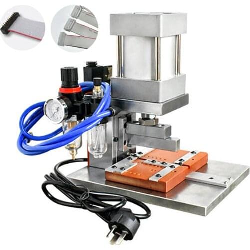 220V Computer Cable Crimp Machine Multiple Lines Automatic Crimping Equipment IDC Riveting Pressure Pressure Row Processing Tool