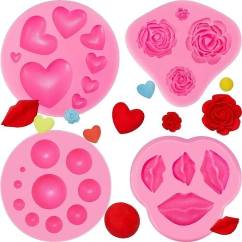 1PC Semi-circular Pearl Silicone Mold for Jewelry Accessories NecklaceEarrings Fondant Cake Decoration Tool Candy Chocolate Mold
