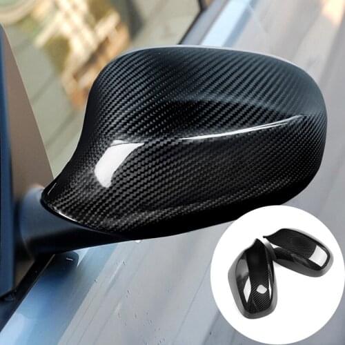 Real Carbon Fiber Rear View Mirror Cover Cap For BMW E90 E91 2009-2012 Car Side Door Rearview Casing Car-Styling