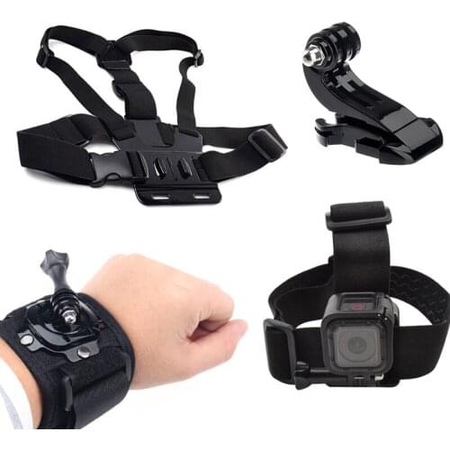 For GOPRO Hero Chest Strap Head Strap Wrist Straps J-Hook Buckle for XIAOMI YI 4K for EKEN H9 Sports Action Camera Accessories