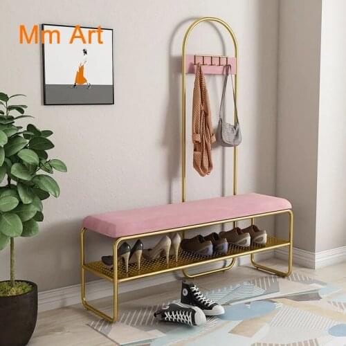 Shoe Changing Stool Household Trending Creative Stool Bed End Stool Shoe Rack Shoe Cabinet Stool Integrated