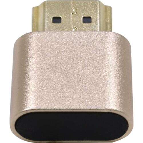 TISHRIC Virtual Monitor HDMI-Compatible Lock Screen Treasure Emulator Dummy Plug Virtual Display Adapter 1920x1080P For Mining