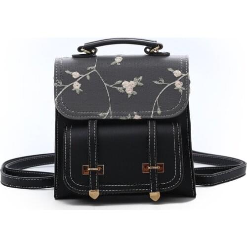 Women Vintage Backpacks Floral Embroidery College Fashion School backpacks bags for women