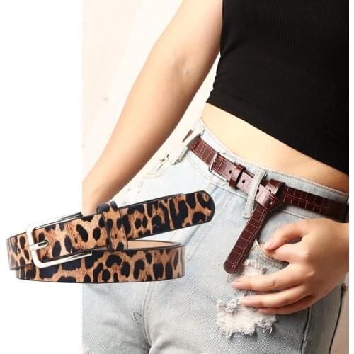 2021 New product ladies belt personality animal pattern fashion all-match decorative belt fine clothing jeans with belt SP1481