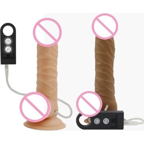 10 Frequency Vibrator G-spot Realistic Dildo Voice-controlled Stimulator USB Rechargeable Anal Plug Penis Adult Sex Toy Women