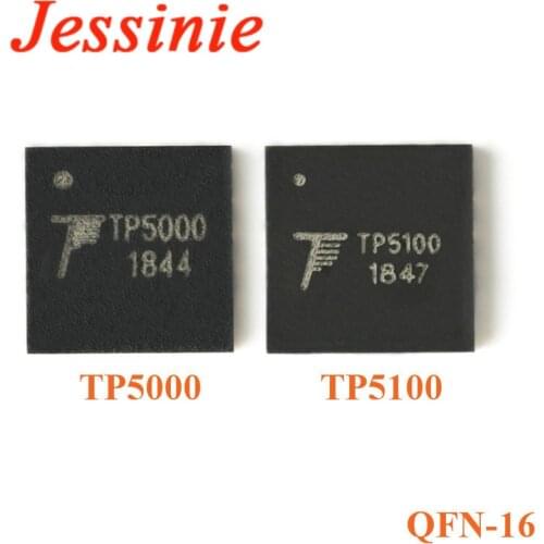 5pcs TP5100 TP5000 QFN-16 2A Switch Buck Step Down 8.4V/4.2V 4.2V/3.6V Lithium Battery Charger Chip