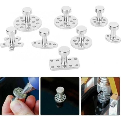Dent Puller 8Pcs Metal Plate Dent Removal Puller Lifter Repair Tool Kit Dent Repair Tool Garden Repairing Accessories