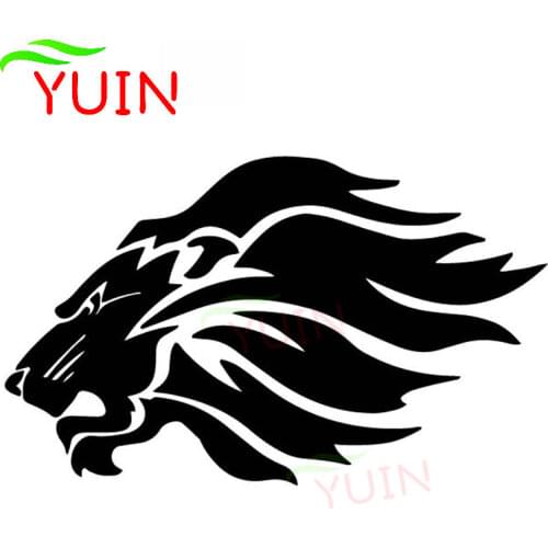 Car Sticker Creative Funny Lion Head Cartoon Pattern Decals Personalized PVC Body Decoration Accessories Waterproof Stickers