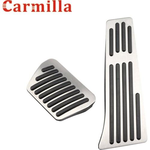 Carmilla Car AT Gas Brake Foot Pedals Pedal Cover For F30 F10 F20 E34 E39 E90 E60 E63 F12 E84 F25 1 3 5 6 X1 X3 X5 Series (LHD)