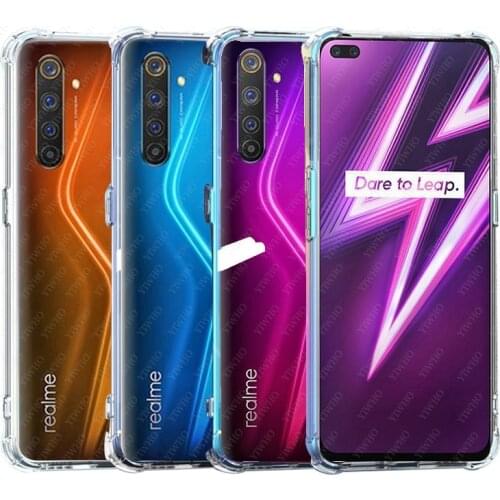 On for Oppo Realme 6 Pro Slim Clear Soft TPU Transparent Phone Case Cover Realme 6Pro Realme6 Pro Real Me 6 Pro RMX2061 RMX2063