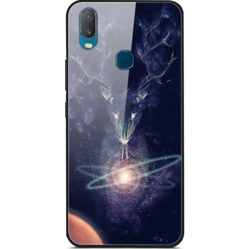For VIVO Y11 2019 Phone Case Tempered Glass Case Phone Cover Fitness Back Bumper Series 2