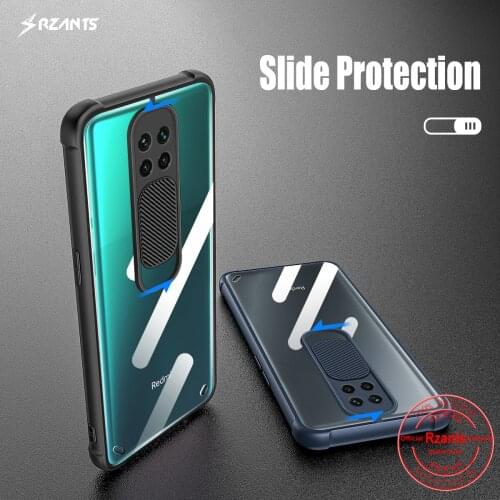 Rzants For Xiaomi Redmi Note 9S Redmi Note 9 Pro Case [Lens Protection] Camera Protect Hybrid Slim Clear Cover Soft Casing