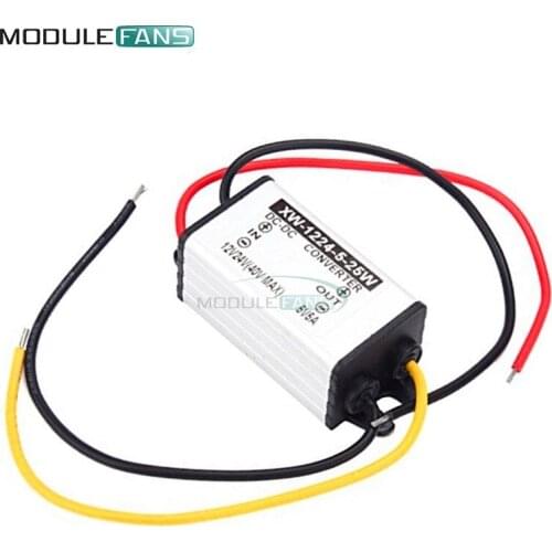 DC-DC 12V/24V to 5V 5A 25W Converter Step Down Power Supply Regulator Module Diy Electronic