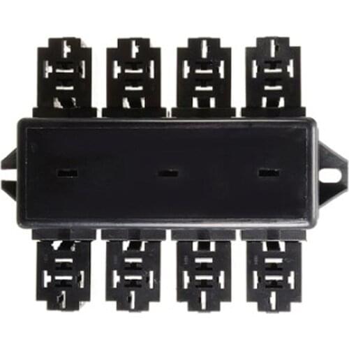 20 Slot Blade Fuse Holder 8 Way Relay Circuit Box Protector Block For Automotive Marine Accessories