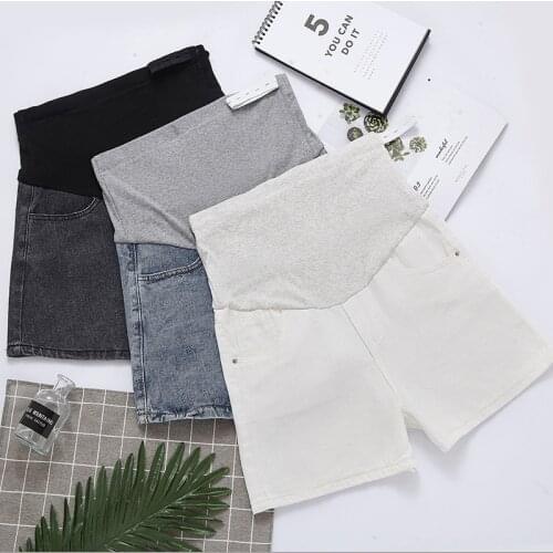 Denim Jeans Maternity Shorts Pants Pregnant Women Clothes Nursing Short Pregnancy Gravidas Mother Overalls Maternity Trousers