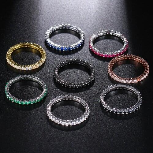 Hermosa Choose You Color Big Promotion Round Tourmaline GarnetRuby Topazz Ring Bands Jewelry Ring Size 7# 8