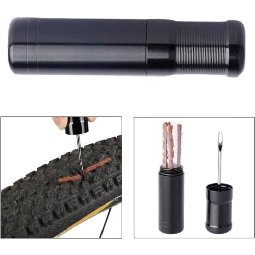Bicycle Tools Tire Repair Rubber Strip And Repair Tool MTB Road Bike Simple Set Bicycle Tire Repair Drill For Tubeless