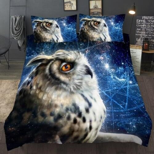 Bird Eagle Bedding Set Warm Single Double Duvet Cover Set Blue Planet Queen King Twin Full Sizes Bed Linen For Adult Kid Boy Bed