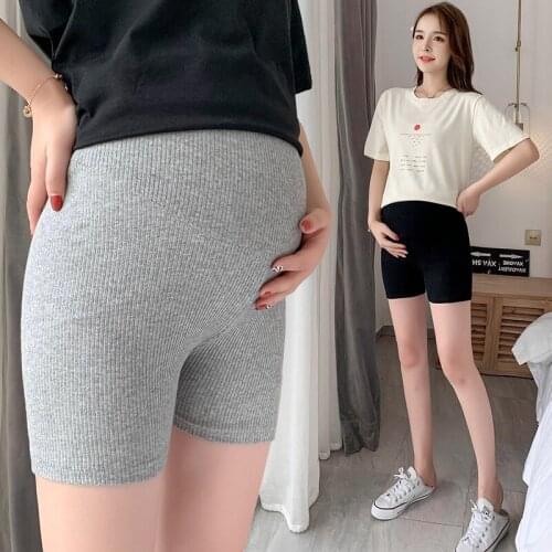 659# Maternity Leisure Pants Summer Safety Pants Elastic Pregnant Women Shorts Belly Support Pants Maternity Trousers