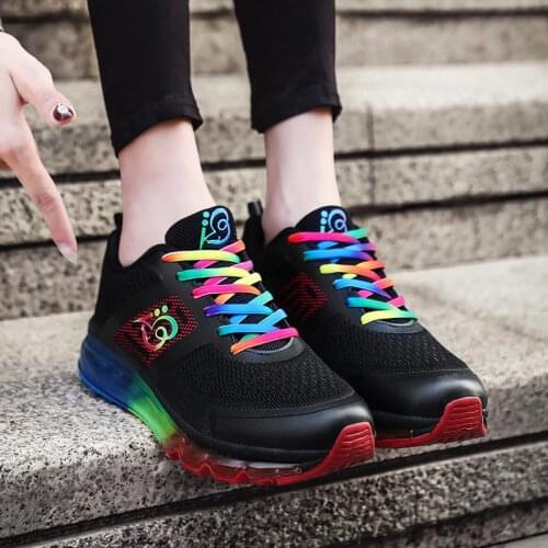 Large Size Summer Outdoor Women Sport Shoes Sports Women 2021 Black Sneakers Men Running Shoes Woman Tennis Femme Basket B-747