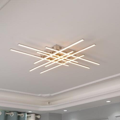 LODOOO Modern Led Ceiling Chandeleirs For Living Room Bedroom Chrome Plating Study Kitchen Led Chandeliers Fixtures Ac110V-220V