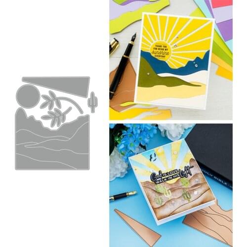 Rising sun Metal cutting dies cross stitch scrapbooking diesstencil Holiday card christmas new cutting dies for 2021
