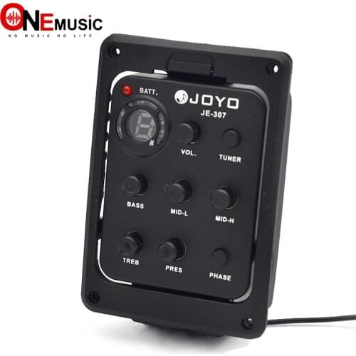 New JOYO JE-307 Guitar 5-Band Preamp EQ Tuner Pickup
