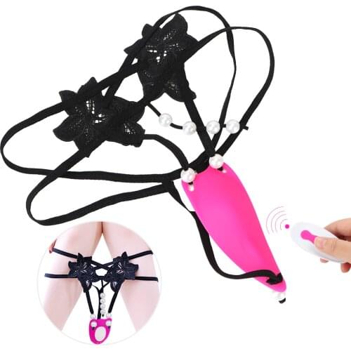 OLO 9 Modes Wearable Panties Vibrator Wireless Remote Control Clitoris Stimulate Sex Toy for Women Removable Sexy Lingerie Beads