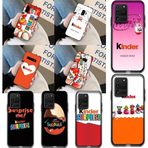 PENGHUWAN Cute Kinder Joy surprise egg Luxury Unique Design Phone Cover for Samsung S20 plus Ultra S6 S7 edge S8 S9 plus S10 5G
