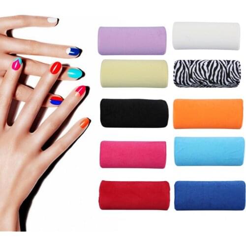 Manicure Mat 10 Colors Salon Hand Rest Cushion Detachable Washable Nail Art Soft Sponge Pillow Nails Design