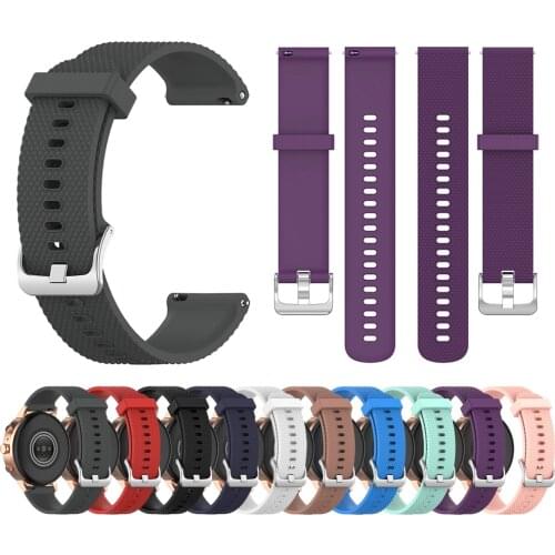 Silicone Strap 18mm 20mm 22mm Watch Band Replacement Watchband for Fossil Gen 5 Wristband Garmin LG Samsung Galaxy Huawei GT 2