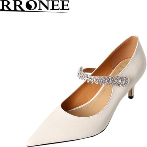 RRONEE Women's Shoes With A Strap