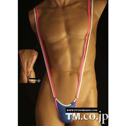 Acebal Cers 2017 Sexy Mens T-Shirt Crotch Smooth Material Detection Bloody Bunny Sex Lingerie T-Shirt G-string on cueca Gay