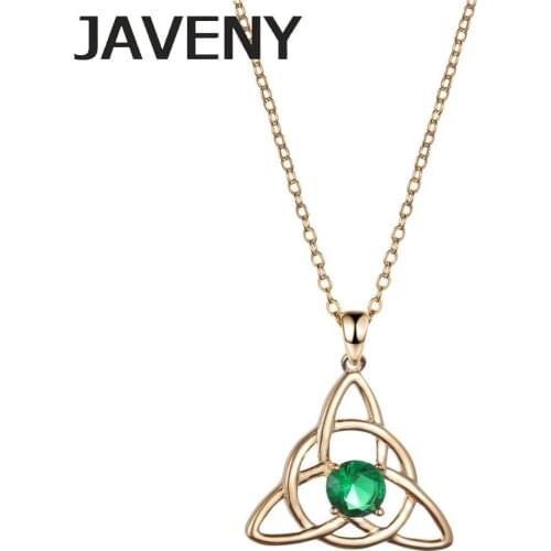 925 Sterling Silver CZ Irish Celtics Knot Wedding Bridal Pendant Necklaces for Women Birthday Christmas Gift 6pcs Lots Wholesale