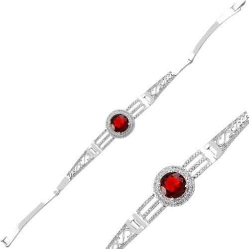 Silver 925 Sterling Zircon Cubic Zirconia Bracelet