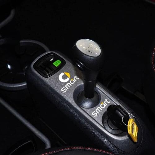 Aliauto Car-styling Reflective Car Accessories Interior Decoration Gearshift Handbrake Sticker Decal for Smart Fortwo Forfour