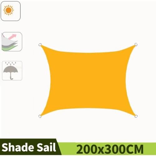 2x3M Rectangular Outdoor Shady Awnings For Swimming Pool Garden Backyard Furniture Shade Sail Patio Waterproof Sun Shelter